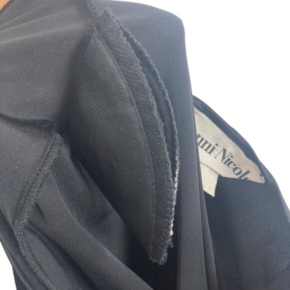 Vintage Ronni Nicole Black Velvet Maxi Dress Womens 4 Stretch 90s Y2K Prom Goth - Picture 11 of 11